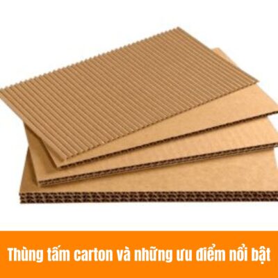 Giấy tấm carton và những ưu điểm nổi bậc