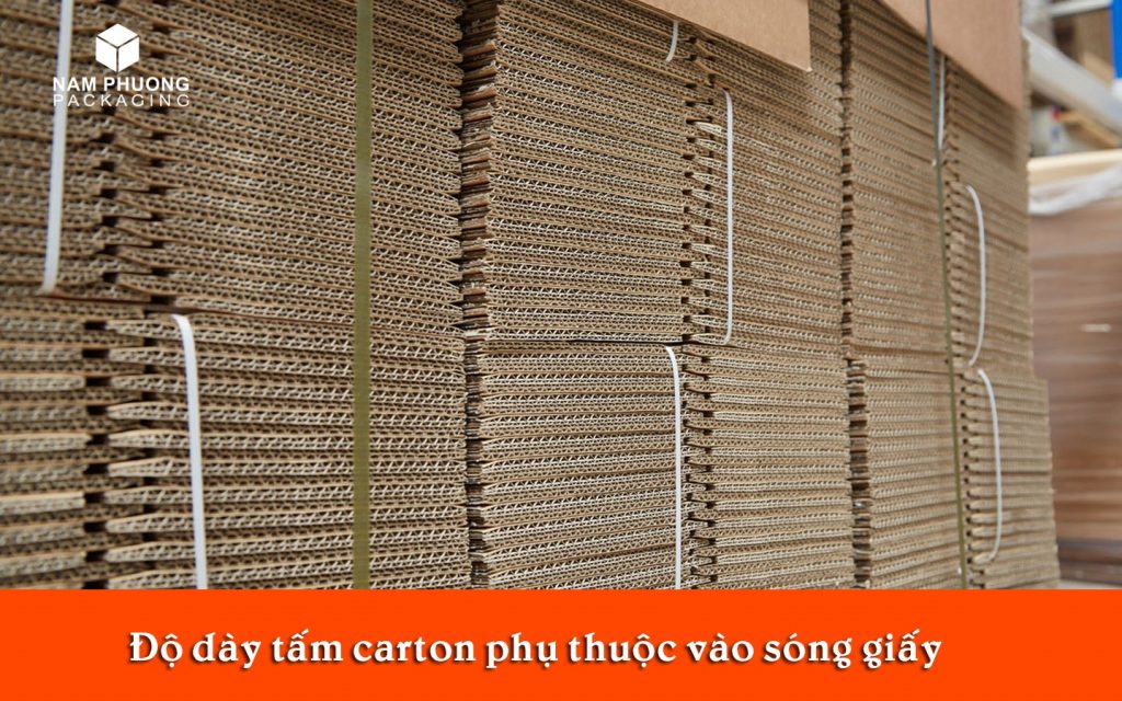 Độ dày tấm giấy carton