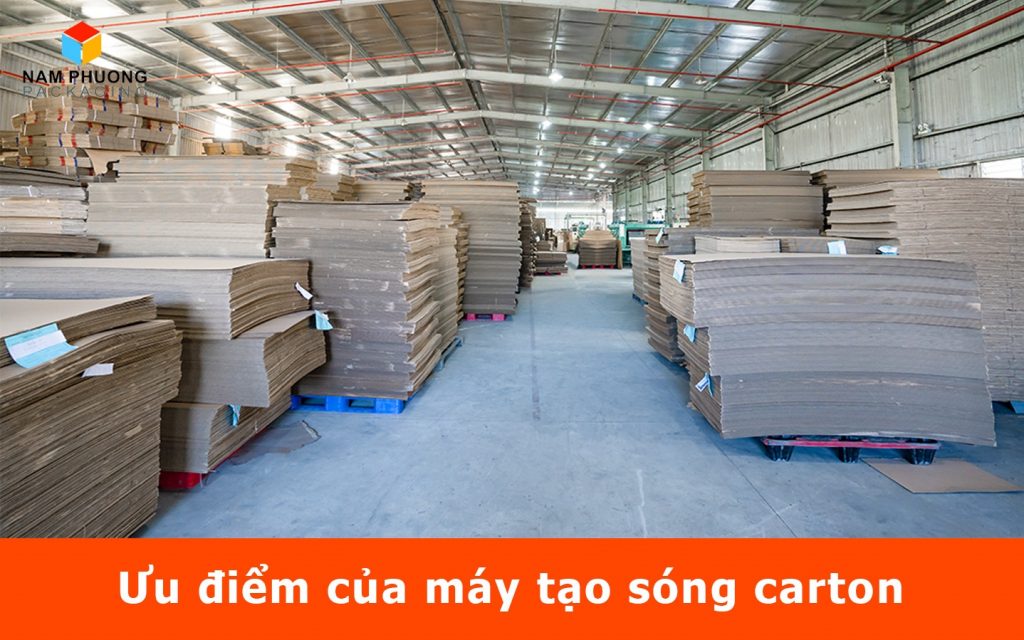 Ưu điểm của máy tạo sóng carton