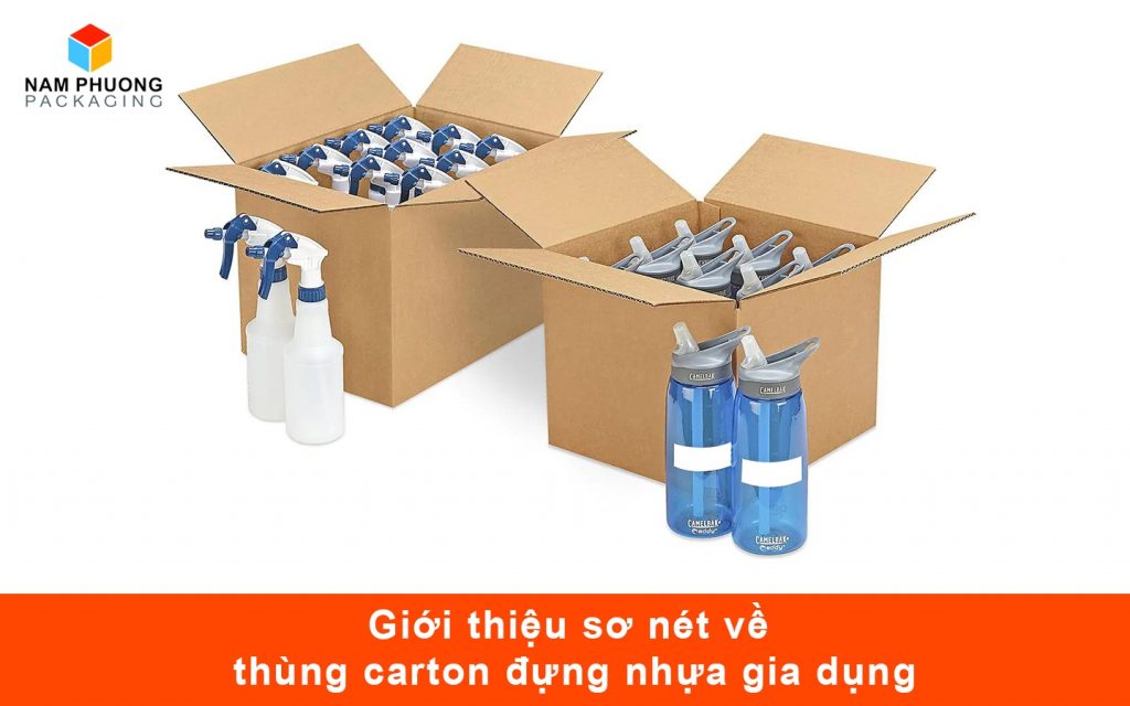 Giới thiệu sơ nét về thùng carton đựng nhựa gia dụng