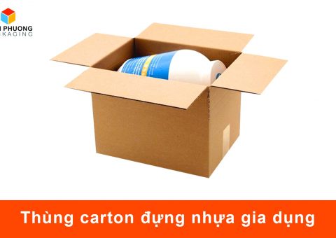 thùng carton đựng nhựa gia dụng