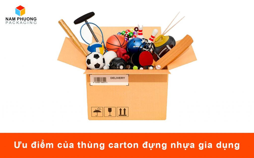 Ưu điểm của thùng carton đựng nhựa gia dụng