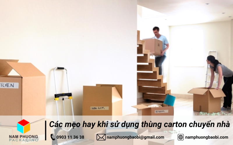 Các mẹo hay sử dụng thùng carton chuyển nhà