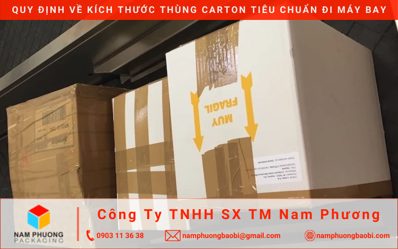 kích thước thùng carton đi máy bay