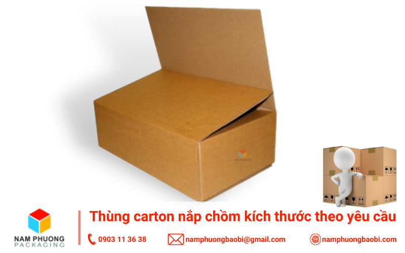 thùng carton nắp chồm