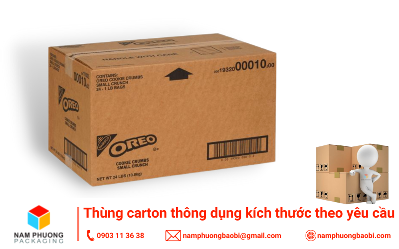 thùng carton thông dụng được sử dụng nhiều