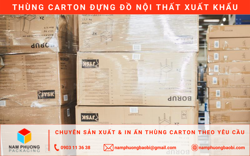 in ấn thùng carton cung cấp thông tin sản phẩm