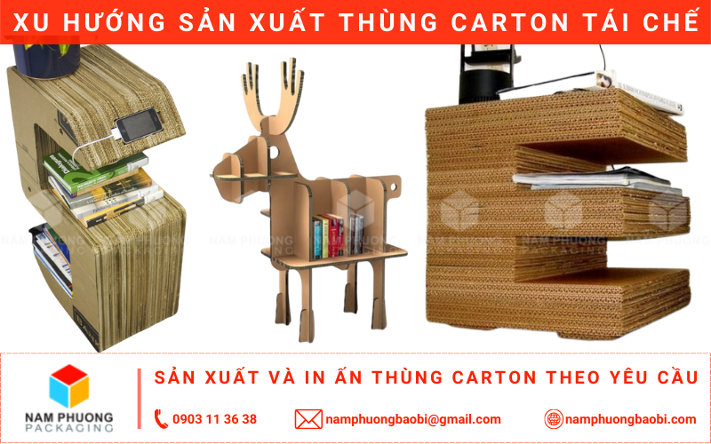 hướng dẫn làm kệ giấy carton 