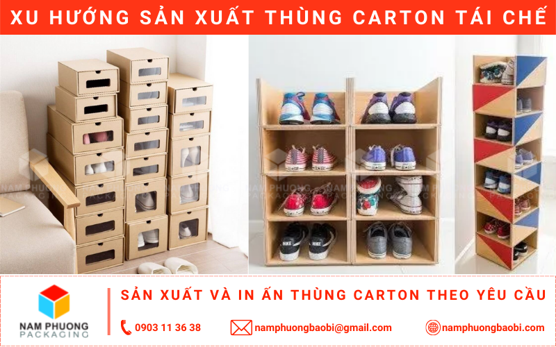 kệ giày bằng giấy carton