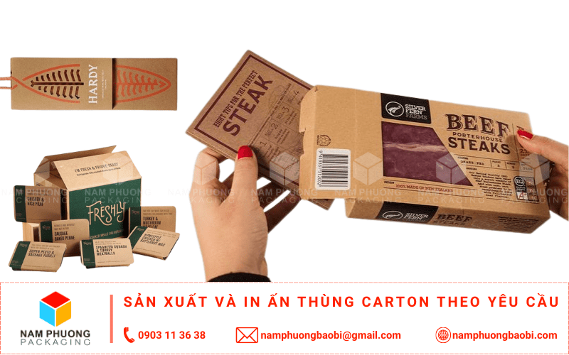 in bao bì giấy an toàn đựng thực phẩm tươi sống