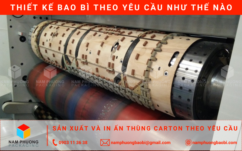 trục quay cắt bế bao bì sản phẩm đẹp giá rẻ