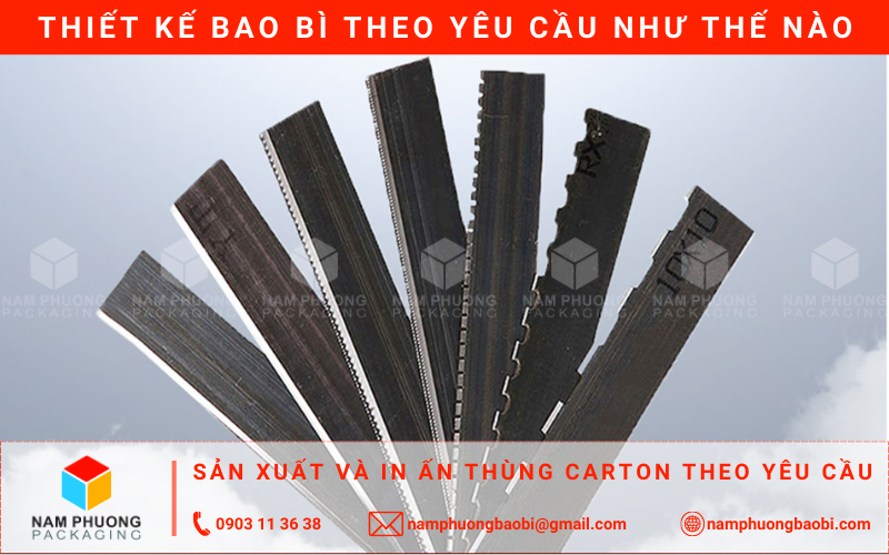 các quy tắc trong cắt bế thùng carton