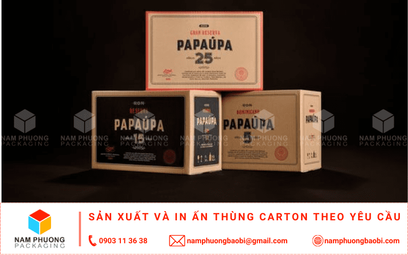 thùng carton đựng rượu