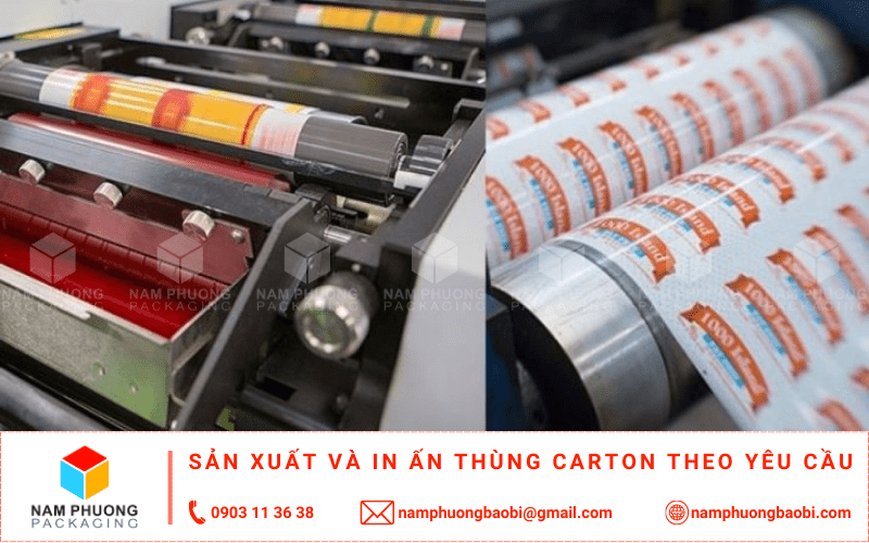 thùng carton 3 lớp in Flexo Process giá rẻ tại quận 10