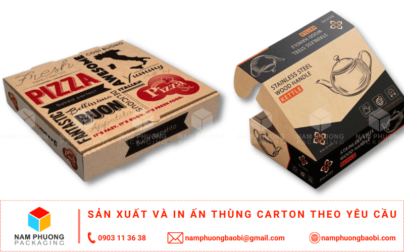 hộp carton 3 lớp in Flexo Process giá rẻ tại quận 3