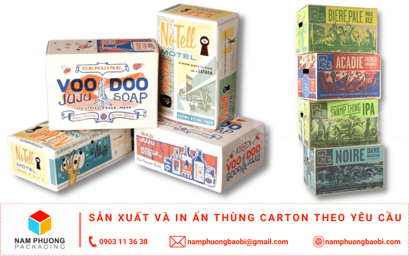 thùng carton 3 lớp in Flexo Process giá rẻ tại quận 9