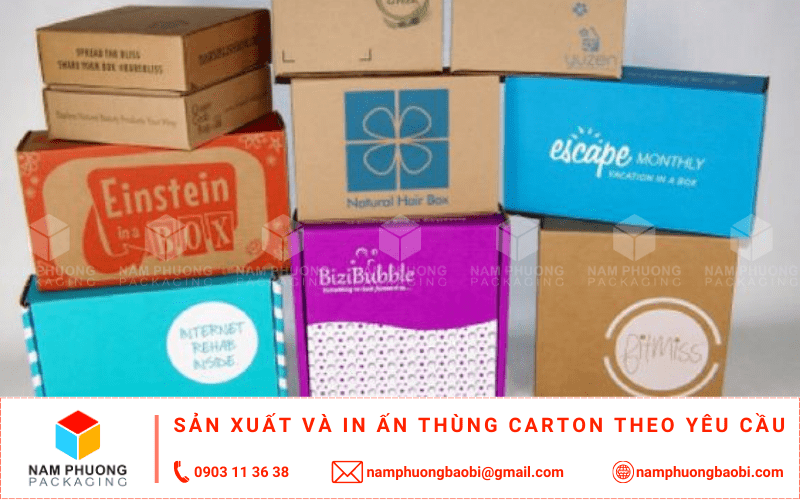 thùng carton 3 lớp in Flexo Process giá rẻ tại quận 8