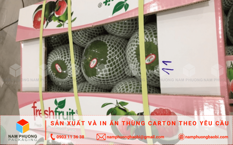 mua thùng đựng bưởi xuất khẩu giá rẻ với kích thước theo yêu cầu