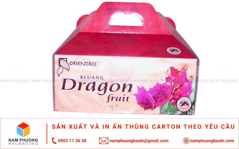 làm thùng carton đựng thanh long xuất khẩu giá rẻ có ngay tại tphcm